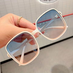 Oversized Square Frame Sunglasses for Women Men Gradient Lens Beach UV400