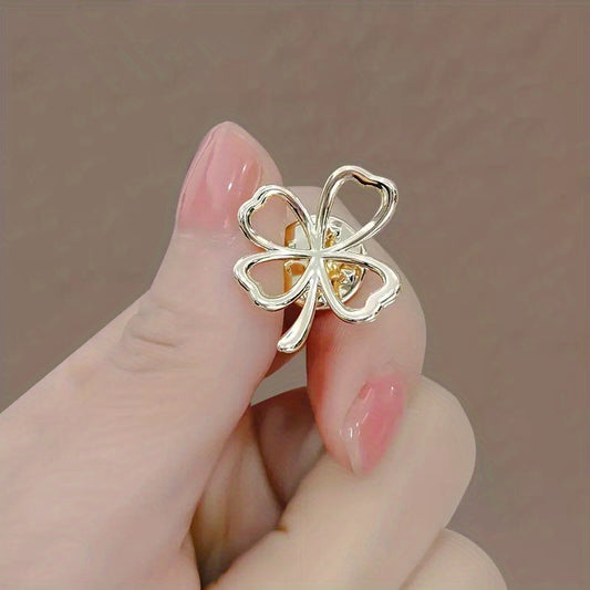 Bowknot Rhinestone Brooch Collar Decoration Pin Fix Clothes Accessories
