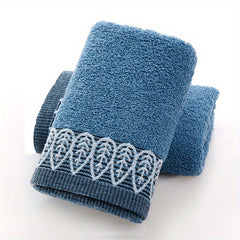 Leaf Pattern Hand Towel Soft Skin-friendly Face Towel Thick Reusable Hand Towels