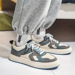 Men's Lace Up Skate Shoes Lightweight Comfy Sneakers Spring Summer