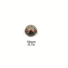 10pcs Hollow Button Court Style Retro Coat Buckles for Women