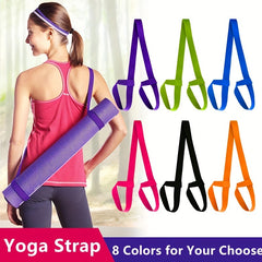 Adjustable Yoga Mat Strap for High Sweat Absorption