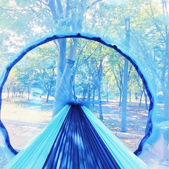 Outdoor Camping Hammock with Mosquito Net and Swing
