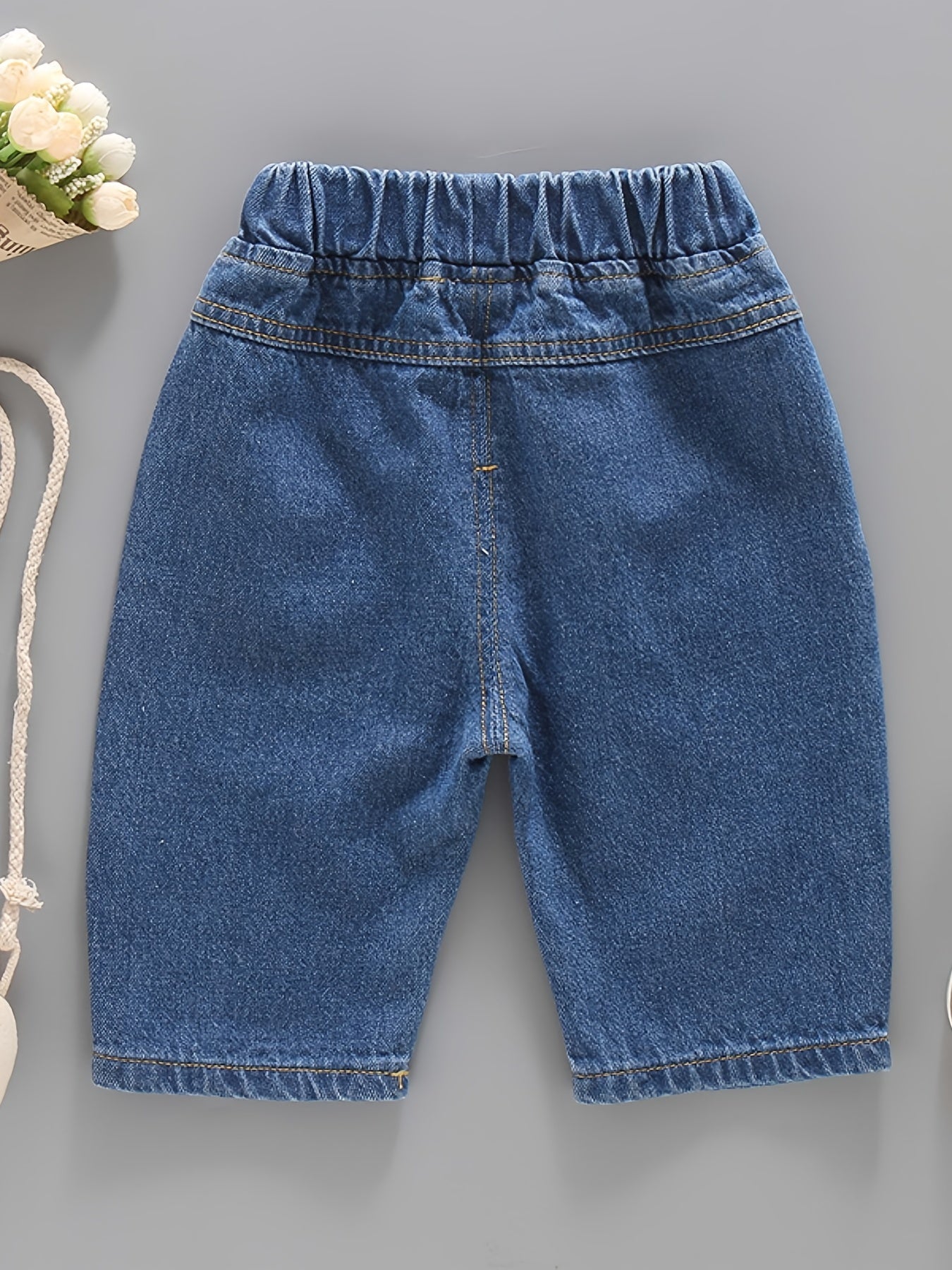 Boys Denim Jeans Cropped Pants Casual Spring Autumn Winter Kids Clothes