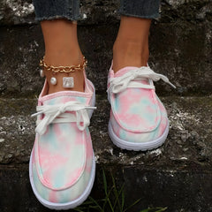 Women's Lightweight Mesh Sneakers Casual Lace Up Outdoor Shoes