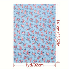 1pc Faux Cotton Fabric Diy Cloth Pants Dress Fabric 1yard Cut Size