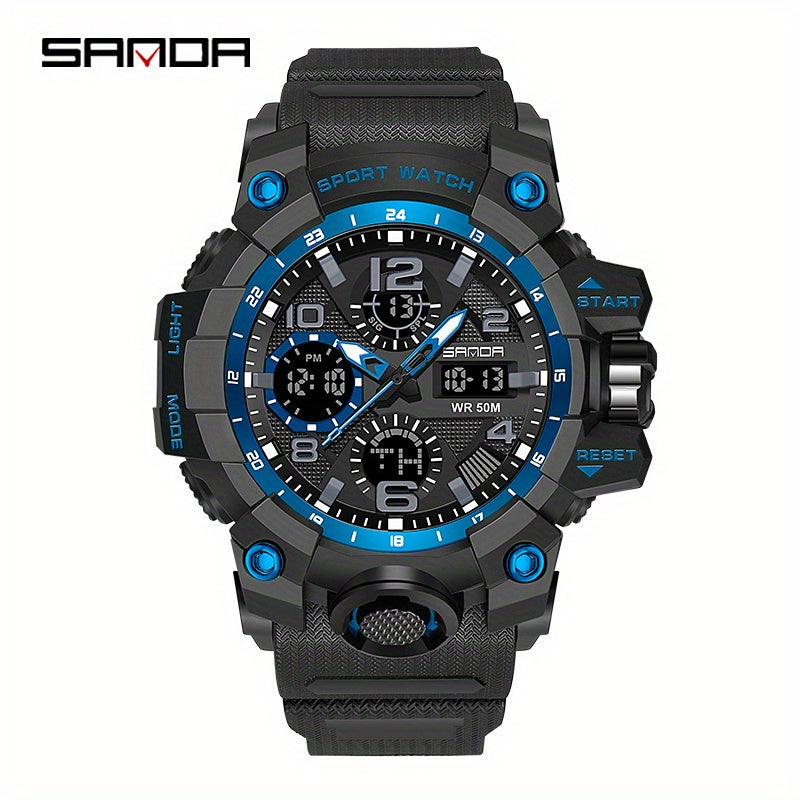 Waterproof Digital LED Outdoor Military Men's Watch