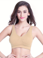 3pcs Seamless Wireless Sports Bras Breathable Comfort Fit