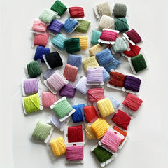 50pcs 8m 6 Shares Cross Stitch Embroidery Thread Random