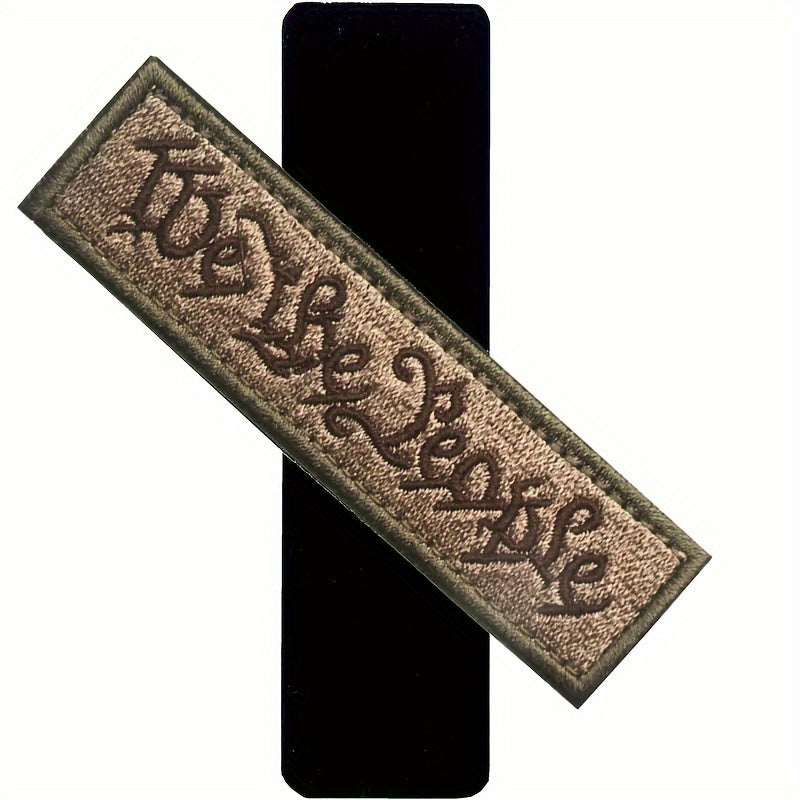We The People Embroidered Morale Patch PVC Applique