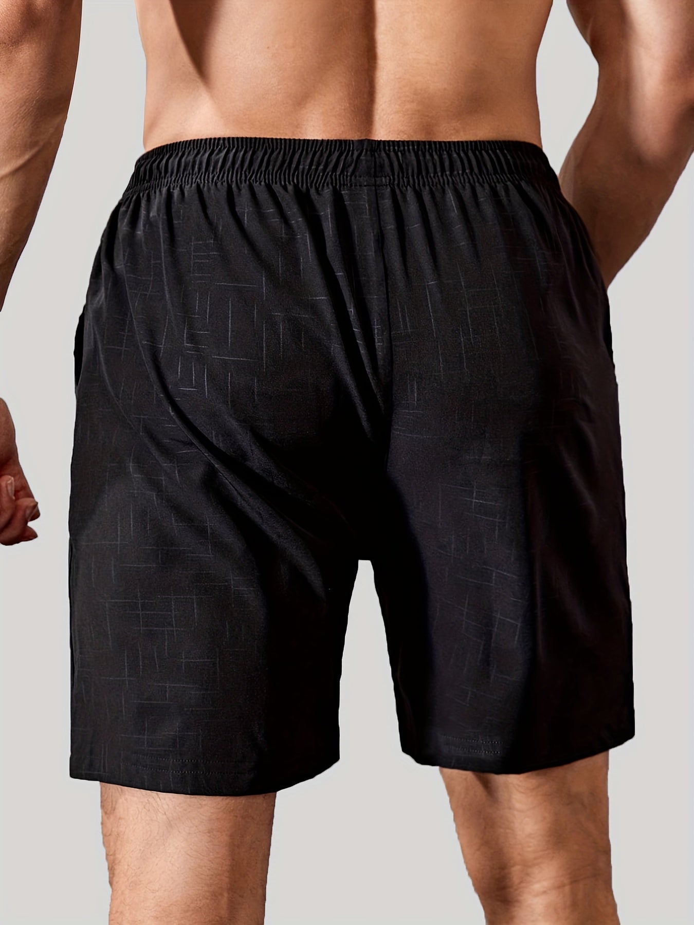 Men's Breathable Wings Print Drawstring Running Shorts