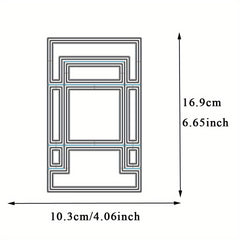 1pc Heart Card Shape Metal Cutting Dies DIY Scrapbooking Album Craft Decoration