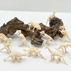 Mini Dinosaur Skeletons Set - 18pcs Realistic Figures