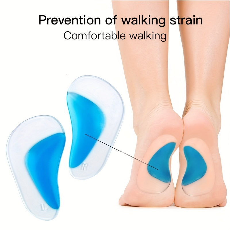 Gel Arch Support Cushions for Flat Feet - Plantar Fasciitis Insoles
