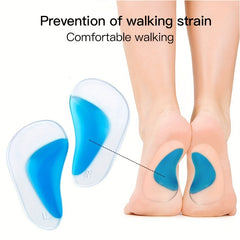 Gel Arch Support Cushions for Flat Feet - Plantar Fasciitis Insoles