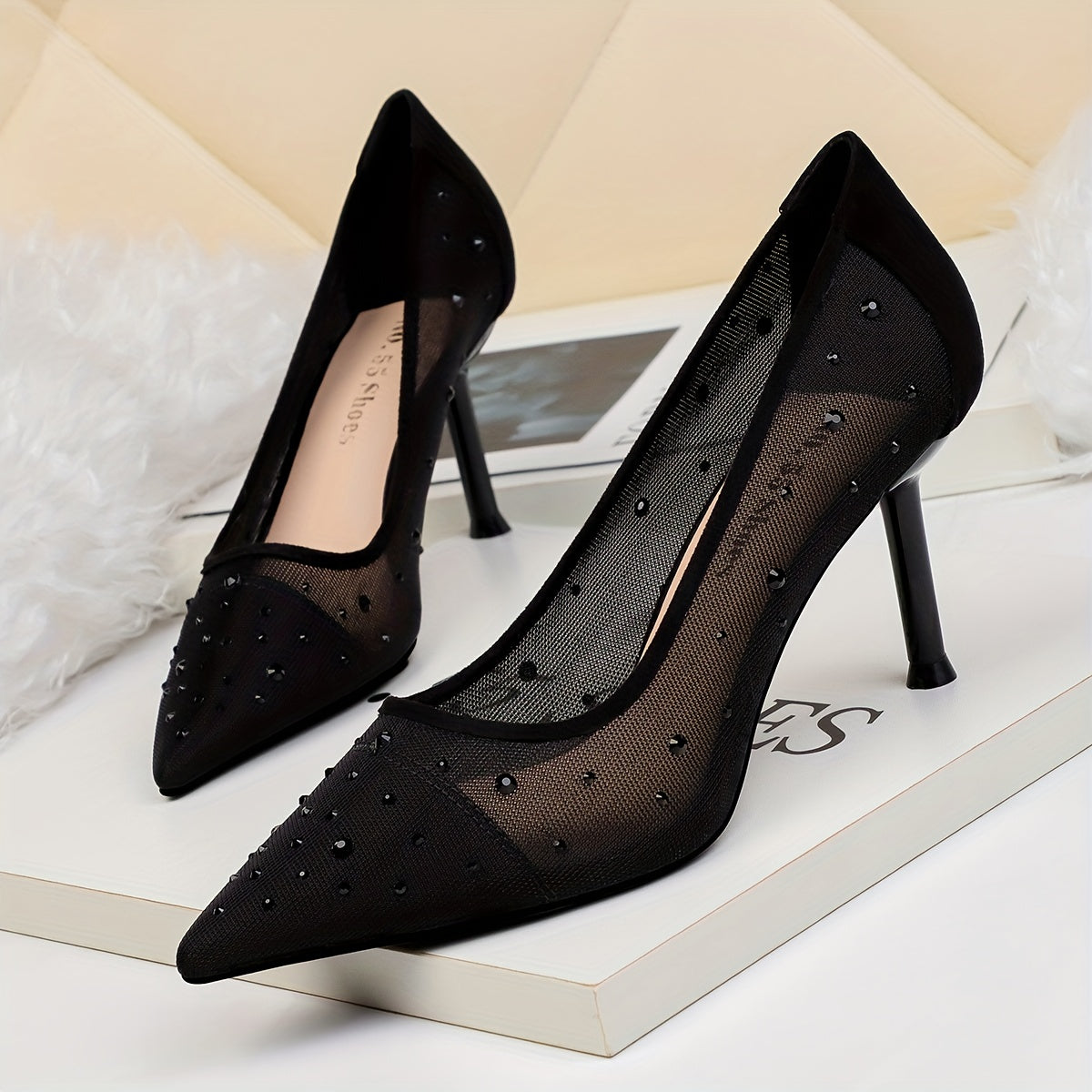 Women's Rhinestone Stiletto Heel Shoes