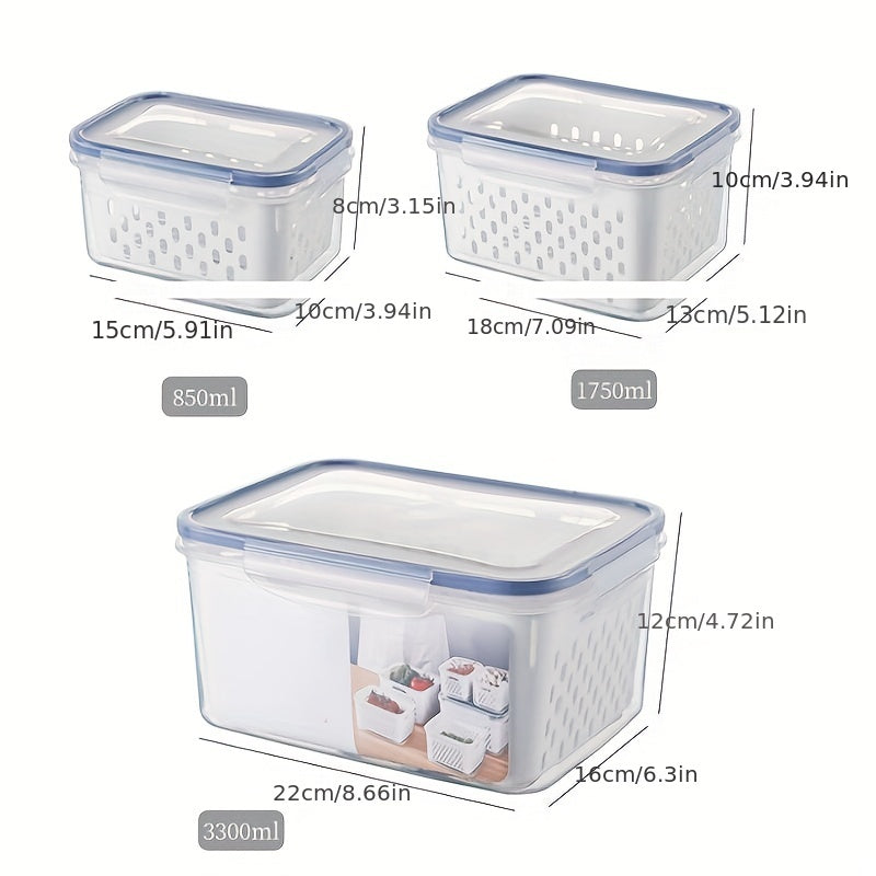 Refrigerator Storage Fresh Box Fridge Organizer Vegetable Fruit Boxes