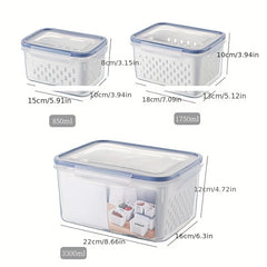 Refrigerator Storage Fresh Box Fridge Organizer Vegetable Fruit Boxes