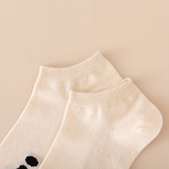10 Pairs Smiling Print Socks Low Cut Ankle Stockings