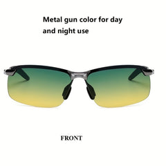 Polarized Sunglasses Men's Night Dual use Driving Fishing Riding Sunglasses