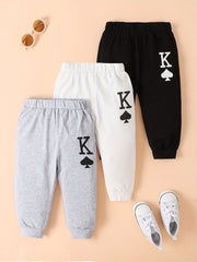 Baby Letter Graphic Sweatpants Kid's Casual Trousers