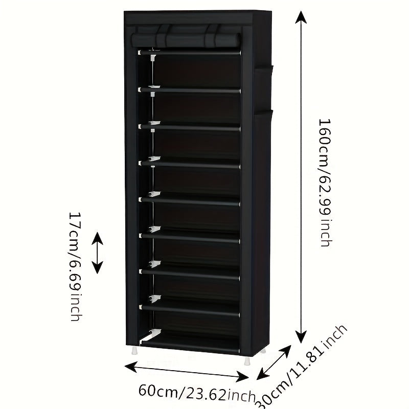 Large Capacity Shoe Cabinet Storage Rack Dustproof Organizer