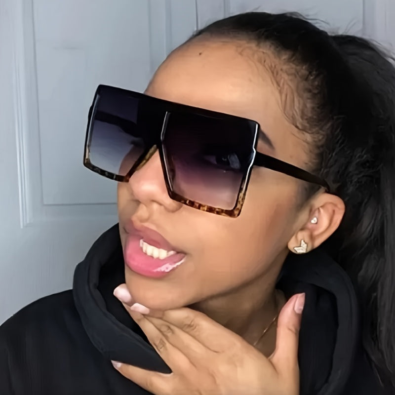 Square Oversized Sunglasses Women Unisex Shades UV Protection