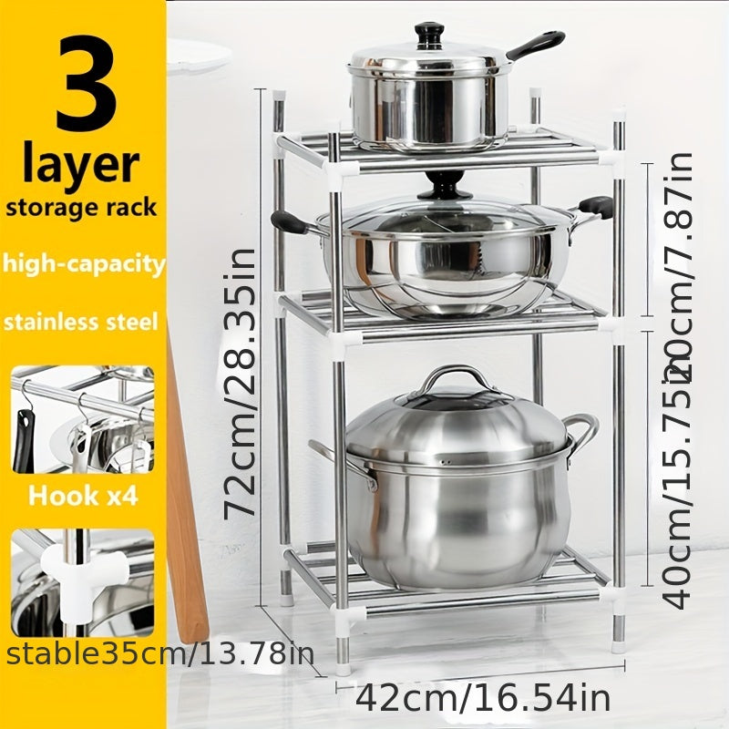 Stainless Steel Pot Holder for Cookware Storage