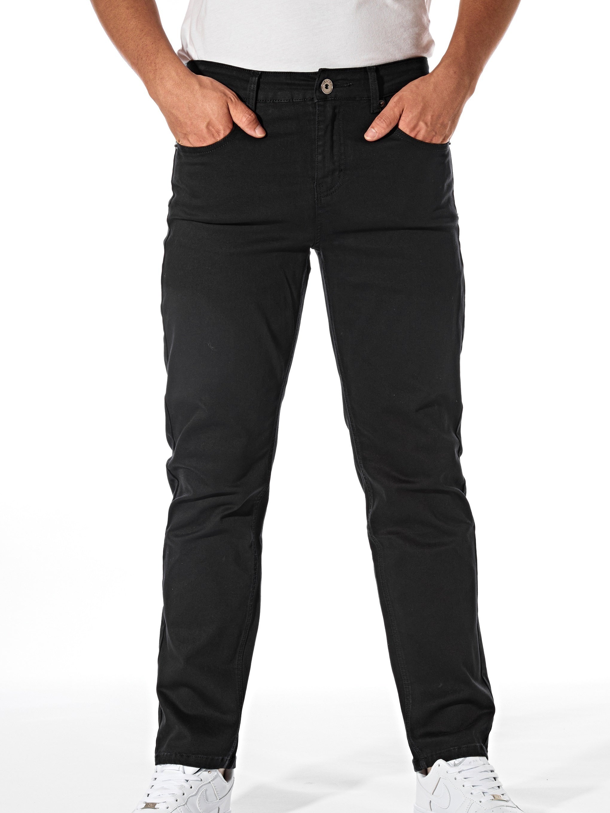 Slim Fit Casual Pants Men's Stretch Mid Pants Fall Winter