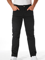 Slim Fit Casual Pants Men's Stretch Mid Pants Fall Winter