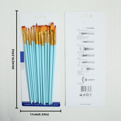 12pcs Painting Brush Nylon Brush Acrylic Paint Professional Painting Brush
