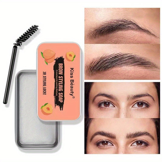 Clear Peach Eyebrow Gel for Natural Styling