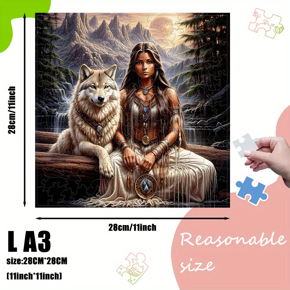 Wooden Animal Puzzles for Family Fun Christmas Halloween Birthday Adult Relax