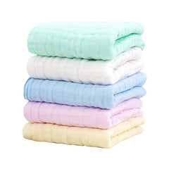 Soft & Absorbent Muslin Cotton Baby Washcloths - Pack of 5