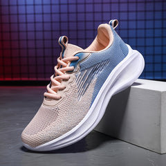 Women's Mesh Tennis Sports Shoes Lightweight Breathable Non-Slip Walking Shoes
