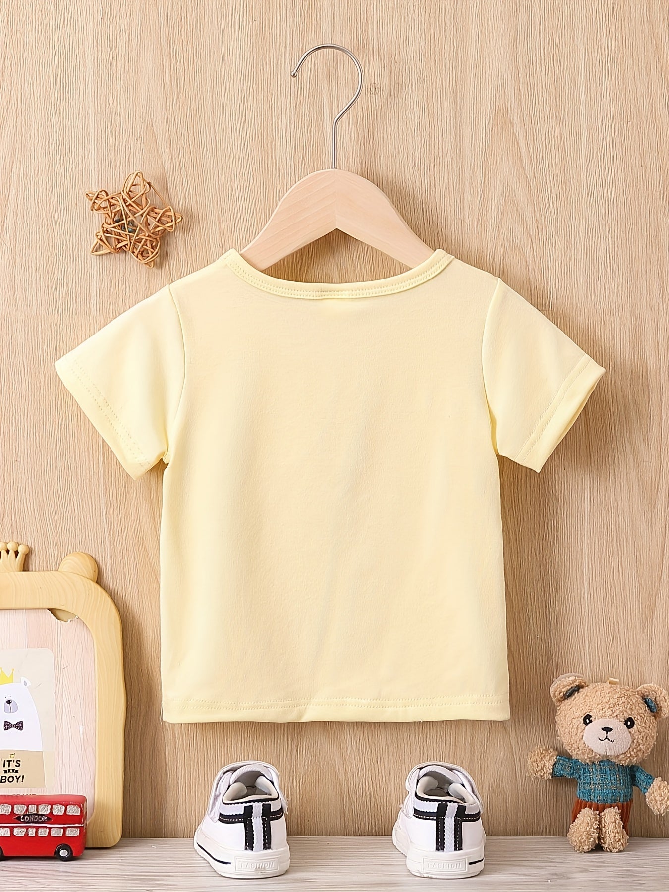 Baby Boys Casual T shirt Lightweight Comfy Short Sleeve Tops