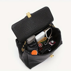 Minimalist Square Bag Crossbody Faux Leather Handbag
