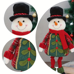 1pc Retractable Snowman Elk Doll Christmas Ornament