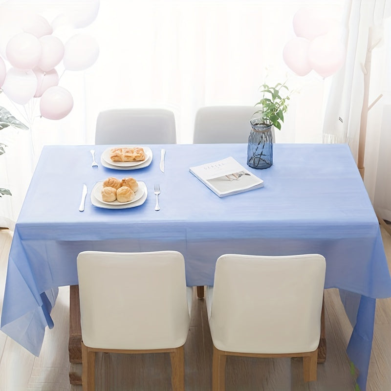 Disposable Plastic Tablecloth for Parties - Convenient and Durable