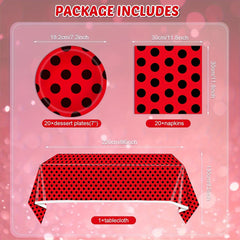 Ladybug Themed Party Supplies Set