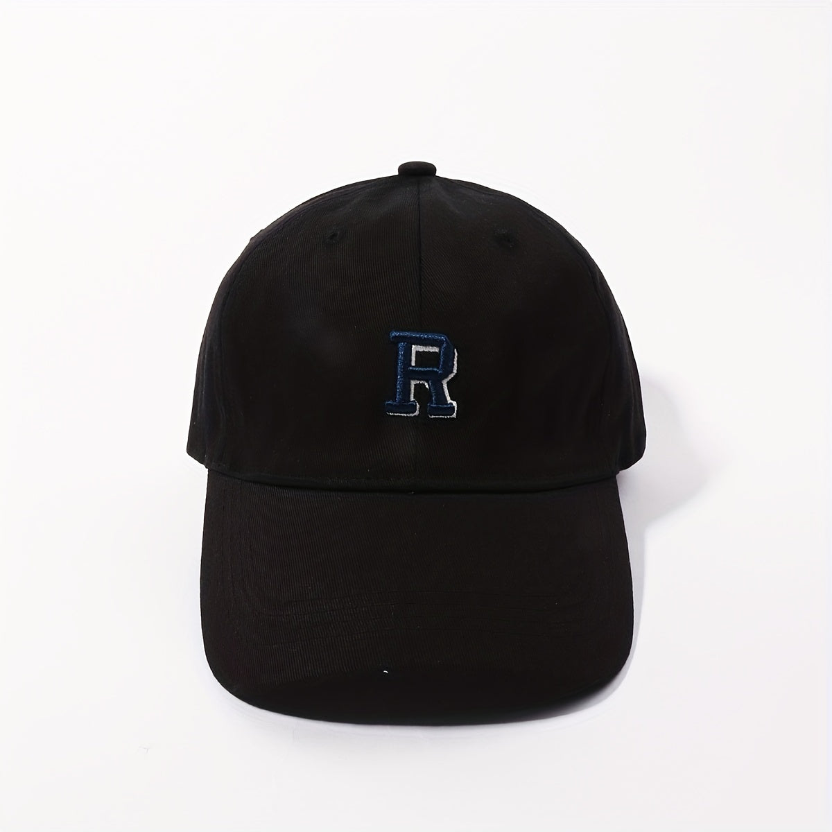 R Embroidered Baseball Cap Casual Sunshade Dad Hat Adjustable Unisex Sun Hats