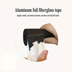 High Temp Aluminum Foil Tape Self Adhesive Glass Fiber Cloth Tape
