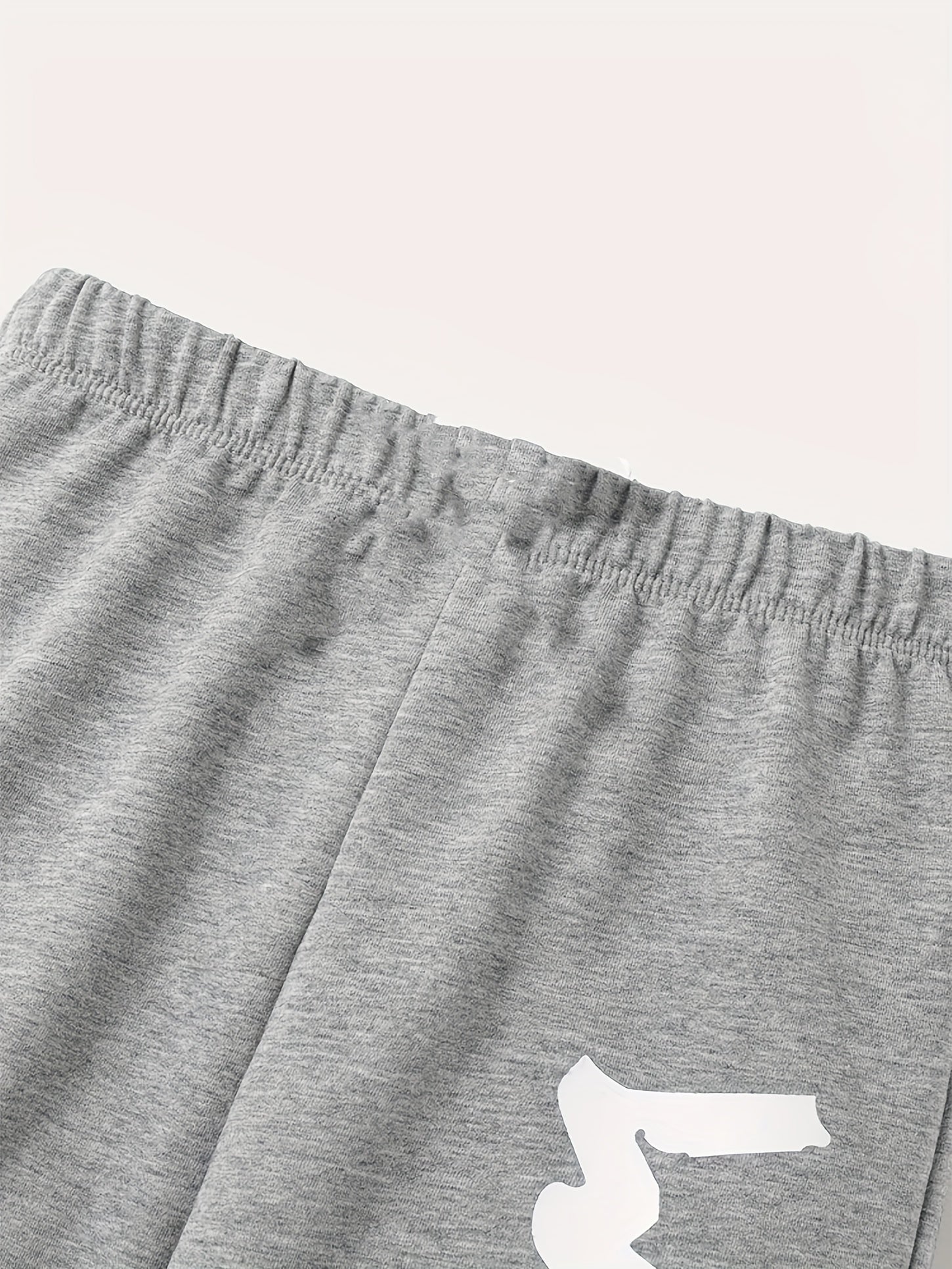 Boys Wild Boy Letter Print Sweatpants Set for Spring and Fall