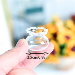 6pcs Dollhouse Food Ornaments Mini Glass Cylinder DIY Micro Landscape