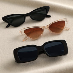 Y2K Cat Eye Square Sunglasses - Casual Anti Glare Glasses UV400