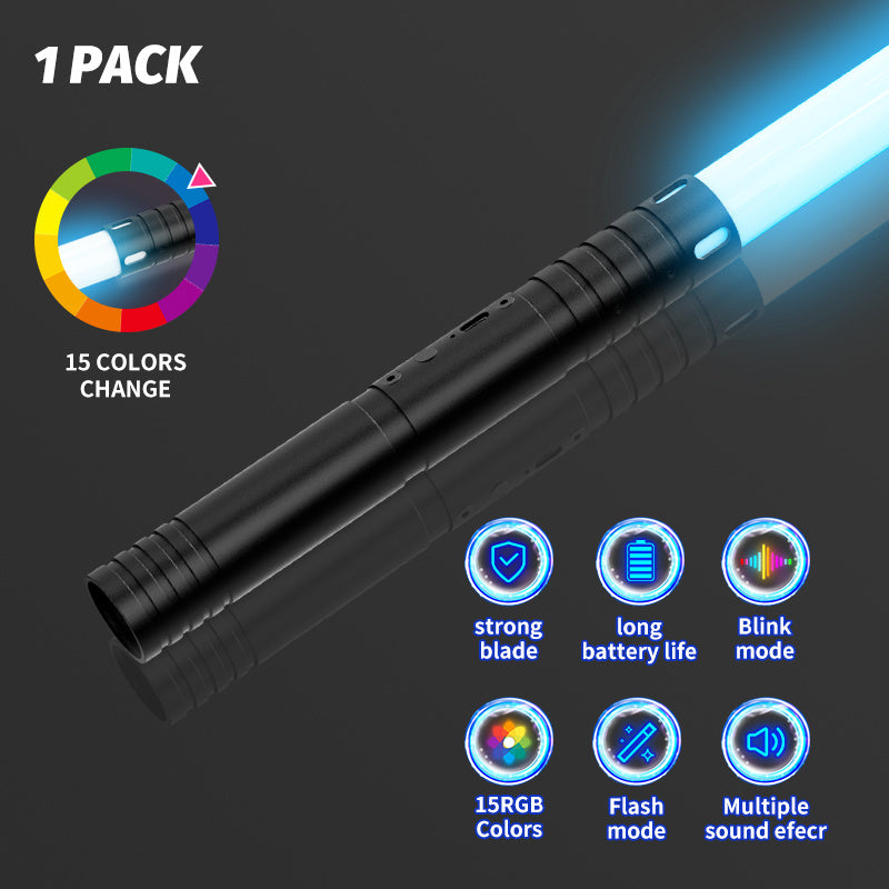 RGB Light Sword 15 Lights Breathing Mode USB Rechargeable