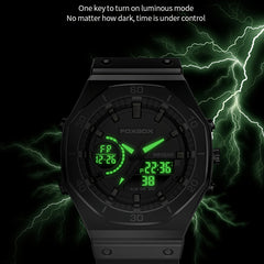 Women's Chronograph Dual Display Waterproof Sports Watch