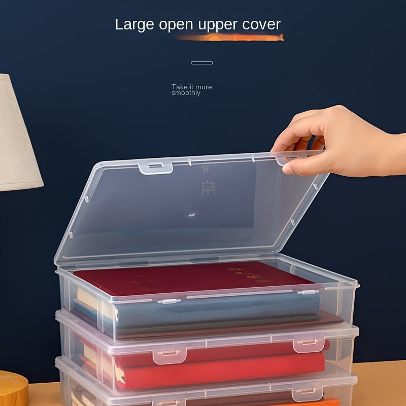 Transparent Stationery Box for Organizing Household Documents