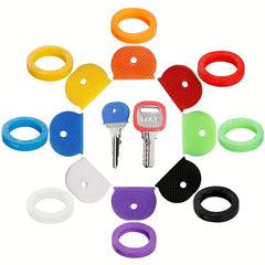 16pcs Coded Key Rings for Easy Organization