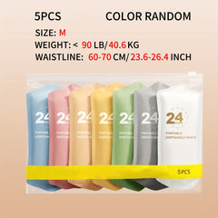 7pcs Women's Disposable Underwear Outdoor Travel Period